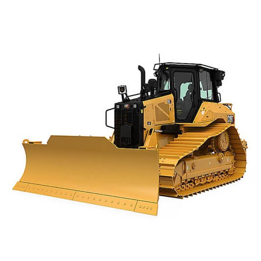 Pásový buldozer Caterpillar D5M k provádění všech druhů zemních prací k pronájmu u Sedlecký Kaolin Rental.